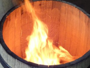 Chauffe terminale de nos barriques